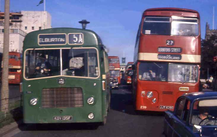 Plymouth City Leyland Atlantean MCW 239 & Western National Bedford VAM5 ECW 705
